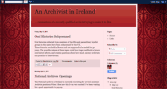 Desktop Screenshot of irelandarchivist.blogspot.com