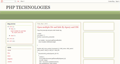 Desktop Screenshot of phptechnologis.blogspot.com