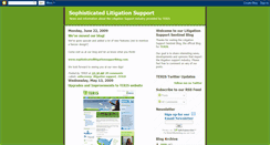 Desktop Screenshot of litigationsupportsentinel.blogspot.com