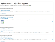 Tablet Screenshot of litigationsupportsentinel.blogspot.com