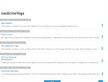 Tablet Screenshot of medicine-yoga.blogspot.com