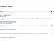 Tablet Screenshot of interviewstar.blogspot.com