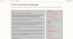 Desktop Screenshot of conventionallanguage.blogspot.com