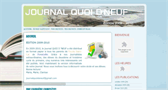 Desktop Screenshot of journalquoideneuf.blogspot.com