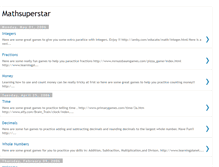 Tablet Screenshot of mathsuperstar.blogspot.com