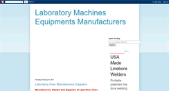 Desktop Screenshot of laboratorymachinesequipments.blogspot.com