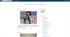 Desktop Screenshot of bufandas-futbol.blogspot.com