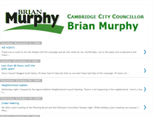 Tablet Screenshot of brianmurphyforcambridge.blogspot.com