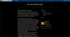 Desktop Screenshot of antinformazione.blogspot.com