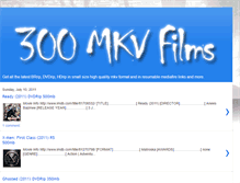 Tablet Screenshot of 300mkvfilms.blogspot.com