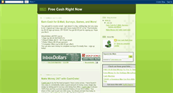 Desktop Screenshot of freecashrightnow.blogspot.com