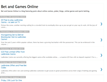 Tablet Screenshot of betandgamesonline.blogspot.com