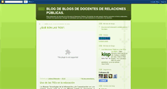 Desktop Screenshot of blogdedocentesderelacionespublicas.blogspot.com