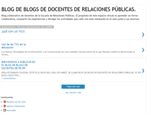 Tablet Screenshot of blogdedocentesderelacionespublicas.blogspot.com