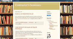 Desktop Screenshot of contractorsseminars.blogspot.com