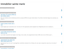 Tablet Screenshot of immobiliersaintemarie-37.blogspot.com