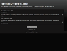 Tablet Screenshot of eurocenterseguros.blogspot.com