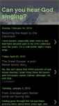 Mobile Screenshot of canyouheargodsinging.blogspot.com