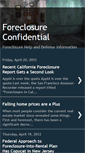 Mobile Screenshot of foreclosureconfidential.blogspot.com