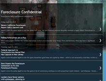 Tablet Screenshot of foreclosureconfidential.blogspot.com