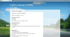 Desktop Screenshot of englishlanguagelearn.blogspot.com