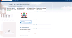 Desktop Screenshot of abs-cbn2.blogspot.com