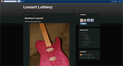 Desktop Screenshot of lonsertguitars.blogspot.com