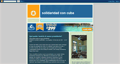 Desktop Screenshot of cuba-solidaridad.blogspot.com