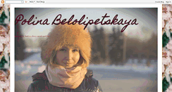 Desktop Screenshot of belolipetskaya-polina.blogspot.com