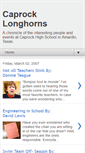 Mobile Screenshot of chslonghorns.blogspot.com