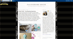 Desktop Screenshot of palindromebride.blogspot.com