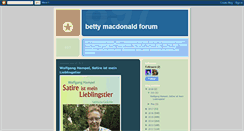 Desktop Screenshot of bettymacdonaldforum.blogspot.com