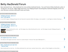 Tablet Screenshot of bettymacdonaldforum.blogspot.com