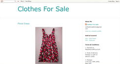 Desktop Screenshot of clothes--for--sale.blogspot.com