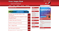 Desktop Screenshot of crearjuegosflash.blogspot.com