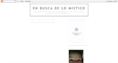 Desktop Screenshot of buscandolomistico.blogspot.com