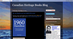 Desktop Screenshot of canadianheritagebooks.blogspot.com