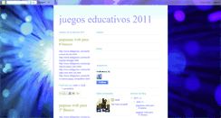 Desktop Screenshot of juegoseducativos2011.blogspot.com