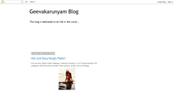 Desktop Screenshot of geevakarunyam.blogspot.com