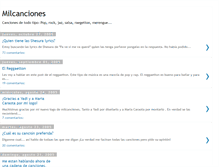 Tablet Screenshot of milcanciones.blogspot.com