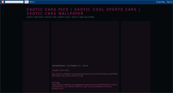 Desktop Screenshot of exoticsportscarsphotos.blogspot.com
