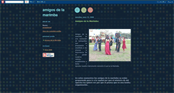 Desktop Screenshot of amigosdelamarimba.blogspot.com