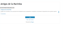 Tablet Screenshot of amigosdelamarimba.blogspot.com