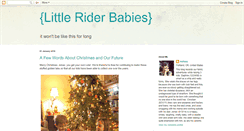 Desktop Screenshot of littleriderbaby.blogspot.com