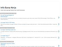 Tablet Screenshot of infobursakerja.blogspot.com