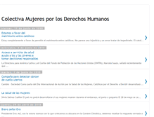 Tablet Screenshot of colectivamujeresporlosderechoshumanos.blogspot.com