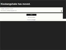 Tablet Screenshot of kissbangshake.blogspot.com