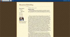 Desktop Screenshot of mountainbirth.blogspot.com