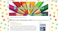 Desktop Screenshot of baprendeencasa.blogspot.com