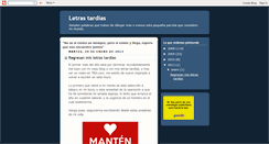 Desktop Screenshot of letrastardias.blogspot.com